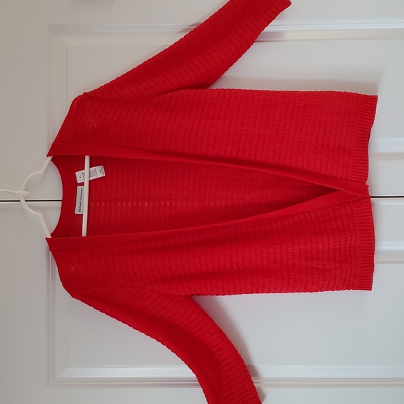 UP TO 50% OFF!! Alfred Dunner Red Cardigan Petite - Picture 1 of 7